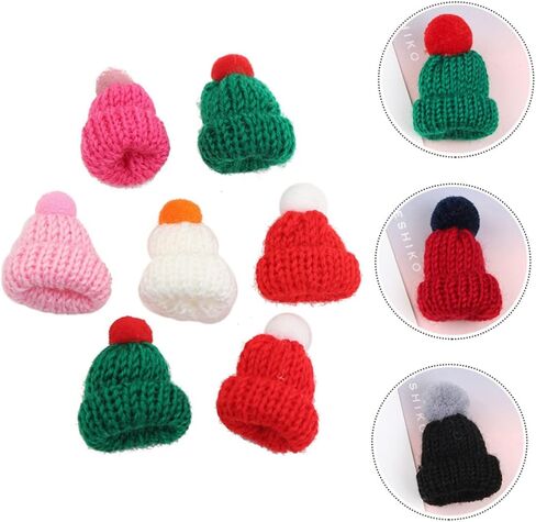 1 مجموعة صغيرة من القبعات المحبوكة لطفلة الفتاة القبعات الإكسسوارات الإبداعية لبروتش المجوهرات ولعب الألعاب الأولاد والبنات الحرف والزخارف لون عشوائي in Kuwait