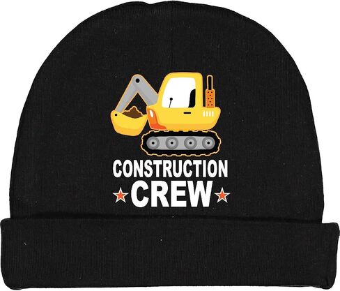 inktastic Construction Crew Boys Shovel Truck Baby Beanie Hat in Saudi Arabia