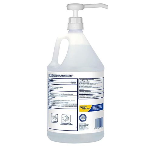 Zep Instant Hand Sanitizer Gel 70% Alcohol - 1 Gallon (Case of 4) ECZUIHSG128 - Pump Included - Exceeds CDC Guidelines - Kills 99.99% of germs in Kuwait