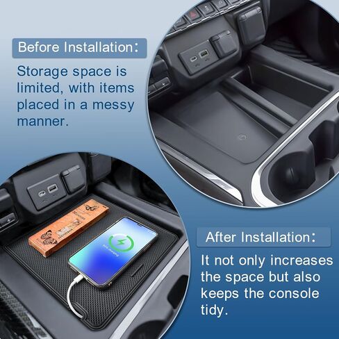 Cover Cover Console Console Cover Cover Cover Hidden Organizer for 2019-2022 Chevy Silverado/GMC Sierra 1500 and 2020-2023 Silverado/GMC Sierra 2500HD 3500HD Accessories (Comple Console W/Pucket Sats فقط) in Saudi Arabia
