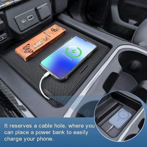 Cover Cover Console Console Cover Cover Cover Hidden Organizer for 2019-2022 Chevy Silverado/GMC Sierra 1500 and 2020-2023 Silverado/GMC Sierra 2500HD 3500HD Accessories (Comple Console W/Pucket Sats فقط) in Saudi Arabia