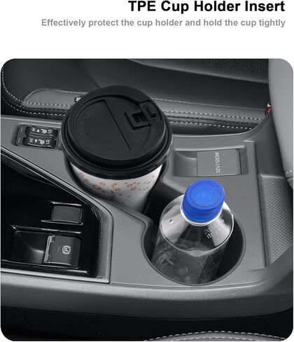 Center Console Organizer Set For 2024-2026 Subaru Crosstrek/Hybrid - 3 Pcs Double-Layer Armrest Box Organizer + Hanging Middle Console Organizer + TPE Cup Holder For 2024-2026 Crosstrek Accessories in Kuwait