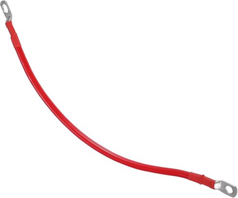 كابلات العاكس البطارية النحاسية/6 مقياس AWG 5/16 "-5/8" كابل بطارية بطارية عالمي للسيارة RV/دائمة النحاس النقي 1FT/1PCS الأحمر in Saudi Arabia