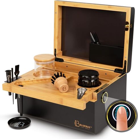 صندوق تخزين Blue Bus Discovery 2.0 قابل للقفل مع قفل بصمة الإصبع (طبيعي) in Kuwait