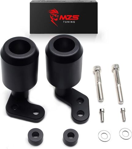MZS Motorcycle Frame Sliders Compatible with ZX6R 2024 2025, ZX-6R Falling Crash Protector Guards Engine Fairing Protection No Cut Kits Black in Saudi Arabia