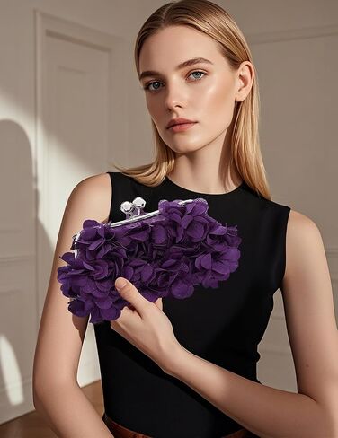 Evening Bags for Women Formal Floral Clutch Purses for Women Wedding Cocktail Party Prom Purse Dressy Handbags in Saudi Arabia
