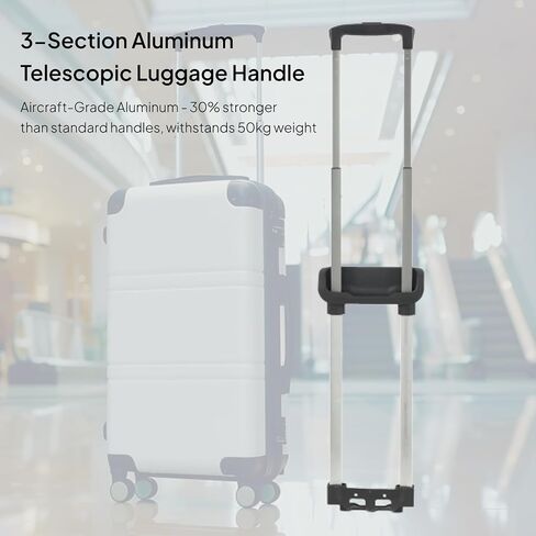 Travel Luggage Carrying Case Trolley Luggage Bag Suitcase Telescopic Handle, 93.5cmx16cm in Saudi Arabia