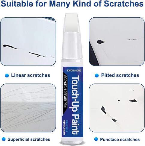 2pcs لـ Nissan Qab Pearl White Tricoat Touchup Paint ، 2-in-1 إصلاح الصفر المباراة ذات اللون الدقيق ، قلم إصلاح خدش السيارة in Kuwait