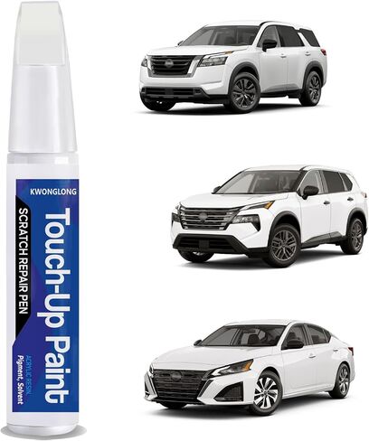 2pcs لـ Nissan Qab Pearl White Tricoat Touchup Paint ، 2-in-1 إصلاح الصفر المباراة ذات اللون الدقيق ، قلم إصلاح خدش السيارة in Kuwait