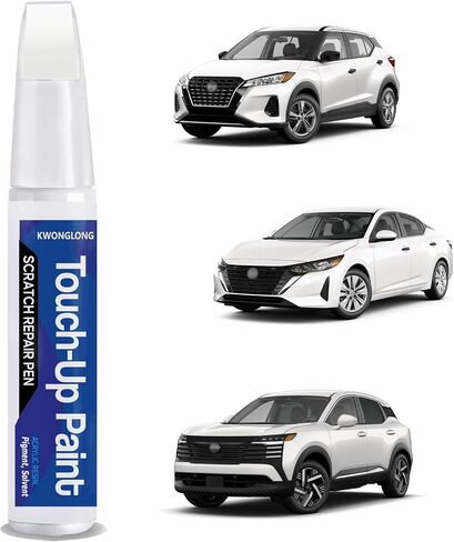 2pcs لـ Nissan Qab Pearl White Tricoat Touchup Paint ، 2-in-1 إصلاح الصفر المباراة ذات اللون الدقيق ، قلم إصلاح خدش السيارة in Kuwait