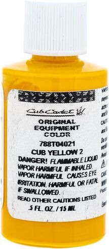 Cub Cadet 788T04021 Cub Yellow 2 Touch Up Paint .5oz bottion in Saudi Arabia