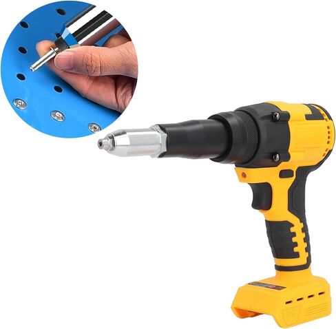 أداة برشام yunseity cordless ، برشام أوتوماتيكي كهربائي بدون فرش مع ضوء LED ، قوة سحب 3.2 - 4.8 مم ، مواد ABS ، تطبيقات واسعة ، لبطارية DCB206 DCB207 DCB208 in Saudi Arabia