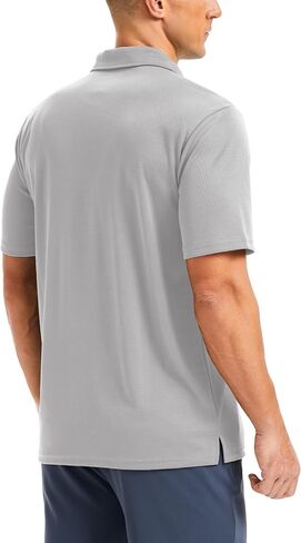Men's Polo Shirts Short Sleeve Performance Quick Dry Moisture Wicking Collared Shirt for Golf Fishing in Kuwait
