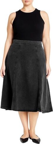 المدينة الأنيقة النسائية بالإضافة إلى التنورة التنورة الدنيم مرحبا لو in Kuwait