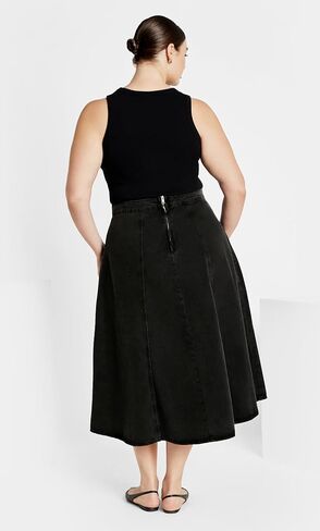 المدينة الأنيقة النسائية بالإضافة إلى التنورة التنورة الدنيم مرحبا لو in Kuwait