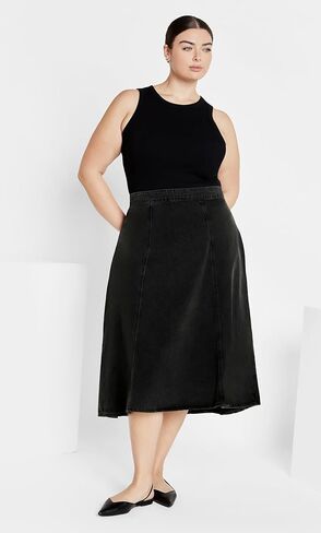 المدينة الأنيقة النسائية بالإضافة إلى التنورة التنورة الدنيم مرحبا لو in Kuwait