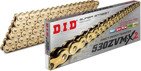 DID 530ZVMX2G150 (530 Series) ZVM-X2 Gold/Gold 150 Link High Performance X-Ring Chain with Connecting Link in Saudi Arabia