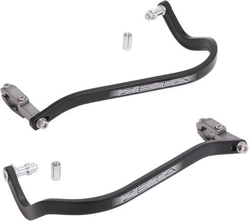 Zeta Drop Down Bend Aluminum Handguards (Pair) for 7/8" Handlebars Black in Saudi Arabia