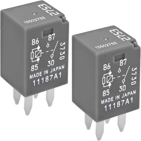 13502753 2753 مرحلات السيارات (حزمة 2)-12VDC 20A 4-Pin Mini Micro Multi Grouds for Chevy Cadillac Seville ، SLS ، SRX ، CTS ، ATS in Saudi Arabia