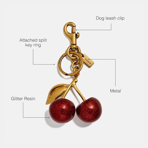 Coach Women's Resin Cherry Bag Charm in Saudi Arabia