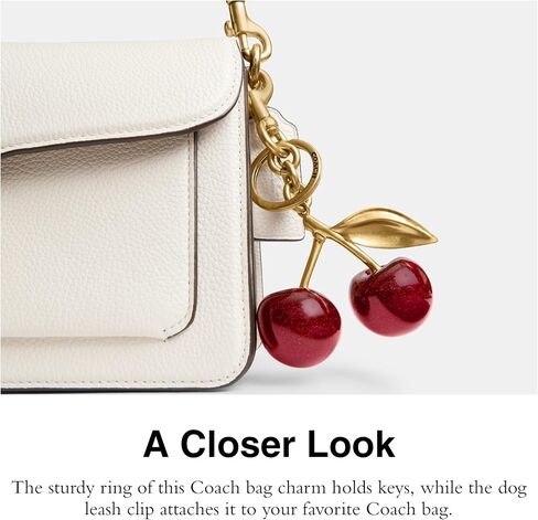 Coach Women's Resin Cherry Bag Charm in Saudi Arabia
