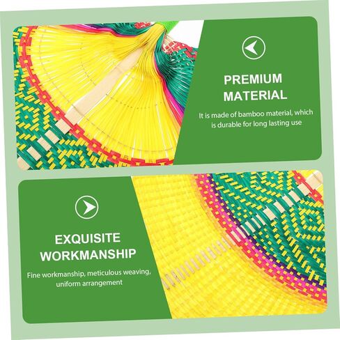 Happyyami Summer Fan Handmade Rattan Handwoved Fan Cooling PU مروحة ديكور للاستخدام الداخلي في الهواء الطلق in Saudi Arabia