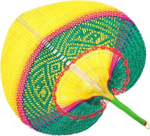 Handmade Woven Fan for Summer Creative Hand Fan for Outdoor Cooling Unique Peach Shape for Home and Travel in Saudi Arabia