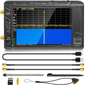 محلل الطيف المحمول الصغير SA - GOOZEEZOO V0.3.1 محلل طيف التردد المحمول | 100 كيلو هرتز إلى 960 ميجا هرتز مدخلات MF/HF/VHF/UHF مع وظيفة محمية ESD وشاشة لمس 2.8 بوصة in Kuwait