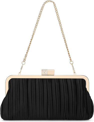 UBAYMAX Clutch Purses for Women Formal Evening Bag Elegant Pleated Satin Evening Clutch Handbags for Prom Party Wedding in Saudi Arabia
