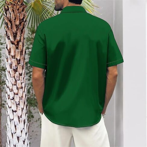 American Flag Shirts for Men Hawaiian Button Down Beach Shirts Casual Short Sleeve Bowling Shirts in Saudi Arabia