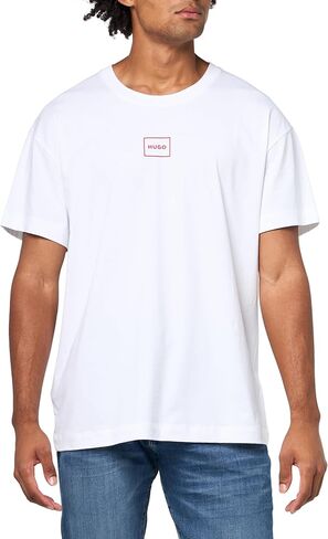 HUGO Men's Logo Outline Short Sleeve Tshirt in Saudi Arabia