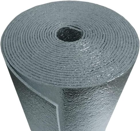 Heavy Duty 5mm Reflective Foam Core Foil Radiant Barrier Thermal Shield Insulation Roll 36 inch X 10 ft for: Energy Conservation HVAC Windows Heat & Cold ETC Winter & Summer FIRE Resistant in Saudi Arabia
