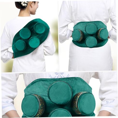 1set Portable Smokeless Moxibustion Box with Cover Moxa Holder for Neck Massages and Lightweight Moxa Container for Home and Salon Use in Saudi Arabia