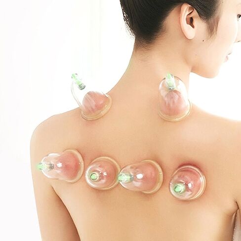 12pcs مجموعة العلاج الصينية الحجامة ، أكواب شفط الفراغ التقليدية لتخفيف وجع العضلات ، مواد ABS شفافة ، سهلة الاستخدام والحمل ، مثالية للاستخدام المنزلي والسفر in Kuwait