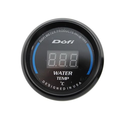 2.17 "12 فولت مقياس درجة حرارة الماء الرقمي ومقياس سرعة الدوران - شاشة إضاءة خلفية زرقاء للسيارات والشاحنات والدراجات النارية والقوارب in Kuwait