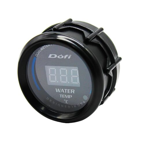 2.17 "12 فولت مقياس درجة حرارة الماء الرقمي ومقياس سرعة الدوران - شاشة إضاءة خلفية زرقاء للسيارات والشاحنات والدراجات النارية والقوارب in Kuwait