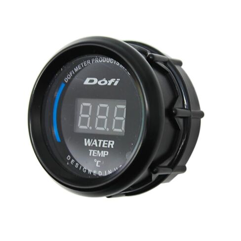 2.17 "12 فولت مقياس درجة حرارة الماء الرقمي ومقياس سرعة الدوران - شاشة إضاءة خلفية زرقاء للسيارات والشاحنات والدراجات النارية والقوارب in Kuwait