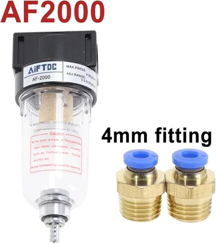 AF2000 1/4 معالج المصدر مرشح النحاس مرشح الهواء مرشح زيت ومياه فاصل المياه المكونات الهوائية (AF W (BT10-02X2) ، مجموعات واحدة) in Saudi Arabia