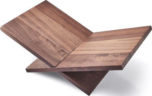 Honygebia Solid Wood Book Stands - Cross Frame Sapele Wooden Book Holder, Open Bookstand for Display and Reading, Suitable for Art, Bible, Cookbook, Easel, Magazine, Textbooks in Kuwait