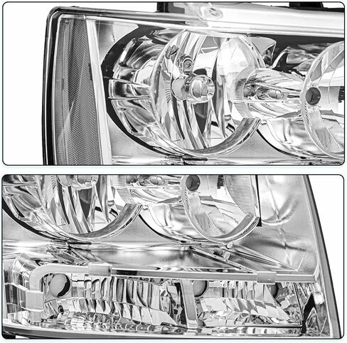 Fit For Chevy 07-14 Tahoe / 07-13 Avalanche / 07-14 Suburban 1500/07-13 Suburban 2500 Headlight Assembly Replacement Halogen Factory Headlamp LH+RH Driver & Passenger Side in Saudi Arabia