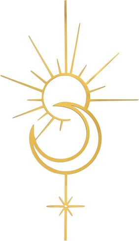 Urbraneco Boho Sun Moon Star Wall Decor Ohemian Wall Art Metal Wall Art Decor for Living Room Bathroom or Bedroom in Saudi Arabia