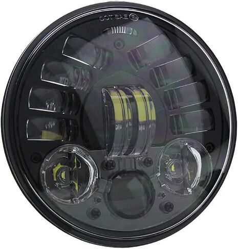 5.75in. LED Adaptive Headlights 5 3/4" 5.75" LED Projection Headlight position for Motorcycle (Black) in Saudi Arabia