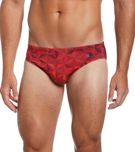 Nike Men Hydrastrong Transform Brief Swimsuit-University Red (Size 32) in Kuwait