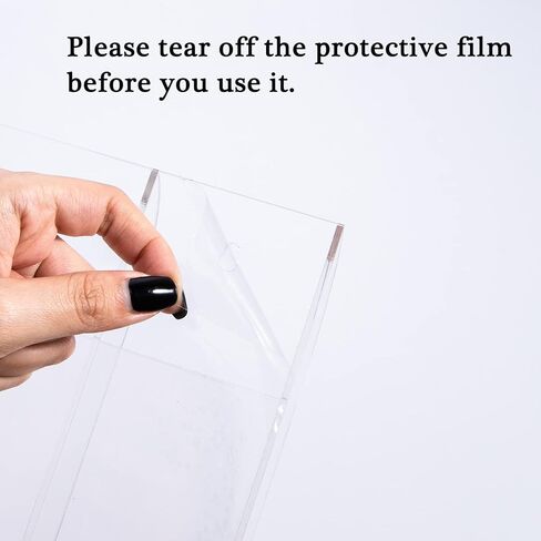 Yeeco Acrylic Remote Control Holder Wall Mount 2 Compartments, Black Remote Holder Wall Mount, 5.3’’×1.6’’×5.6’’ Wall Pen Holder, Pen Holder for Wall, Remote Control, Pens, Makeup, Key in Kuwait