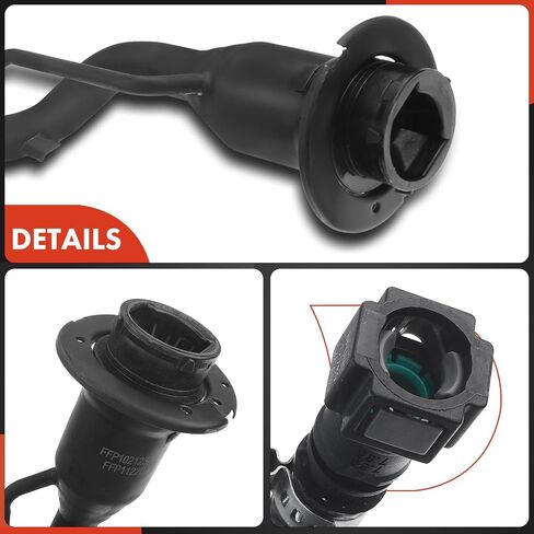 A-Premium Fuel Tank Filler Mipe Hose متوافق مع Ford F-150 2009 V8 4.6L 5.4L Stepside ، استبدل# 9L3Z9034D 9L3Z9034H in Saudi Arabia