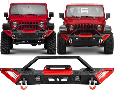 المصد الخلفي-متوافق مع 2018-2024 JP Wrangler JL/JLU ، المصد الموجود على الطرق الوعرة على الطرق in Kuwait