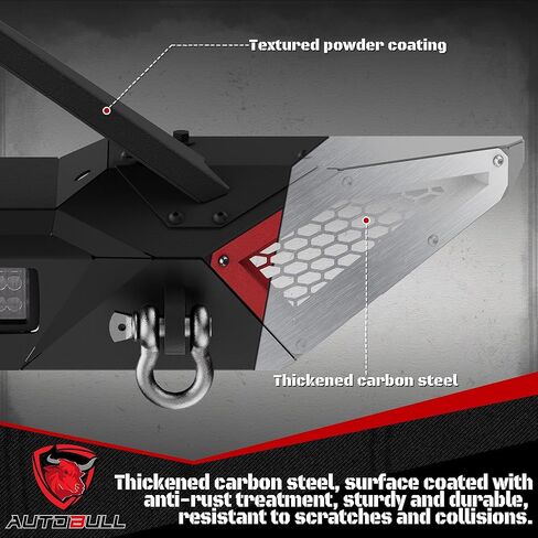 المصد الخلفي-متوافق مع 2018-2024 JP Wrangler JL/JLU ، المصد الموجود على الطرق الوعرة على الطرق in Kuwait