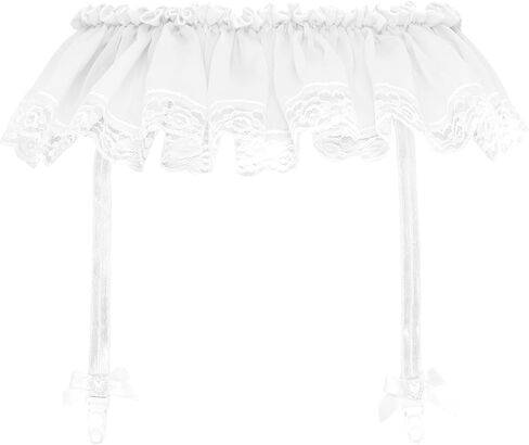 Satini Frilly Lace Sissy Chiffon Sheer Garter Suspender Belt Lingerie Knickers in Saudi Arabia