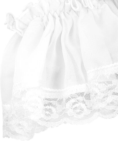 Satini Frilly Lace Sissy Chiffon Sheer Garter Suspender Belt Lingerie Knickers in Saudi Arabia