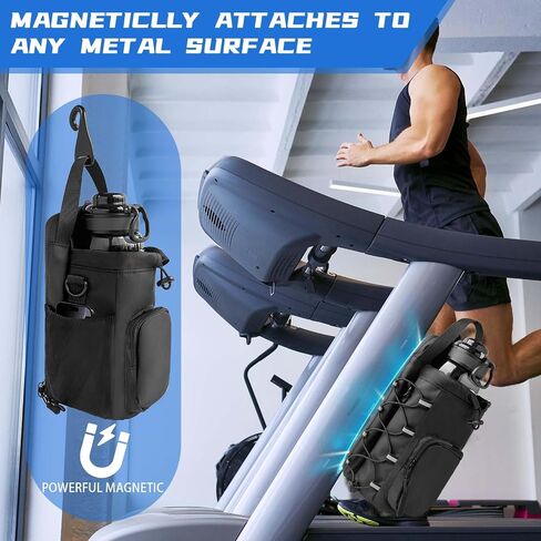 Magnetic Gym Bag, Water Bottle Holder Gym magnetic bag company, Magnetic Crossbody Gym Bag for Gym, Travel, Work and Sports in Saudi Arabia